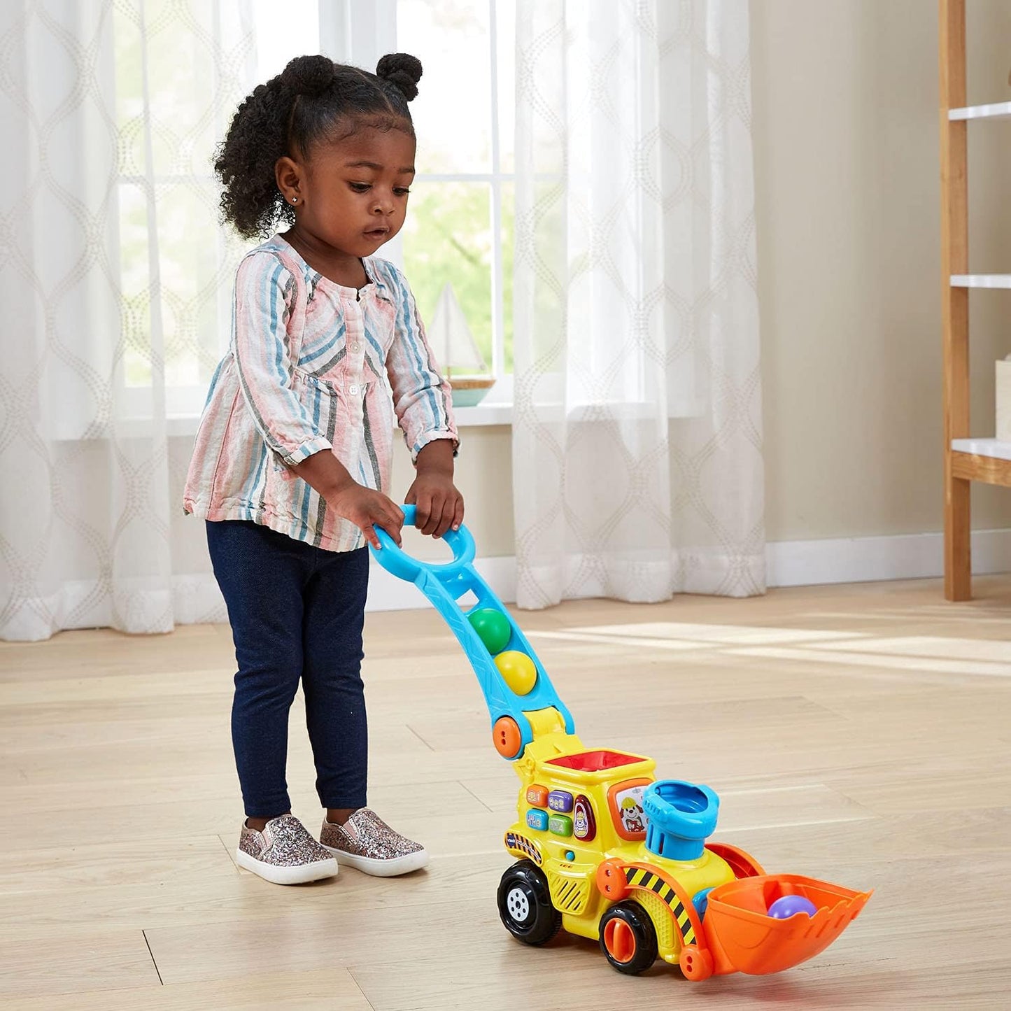 VTech Pop-a-Balls Push and Pop Bulldozer