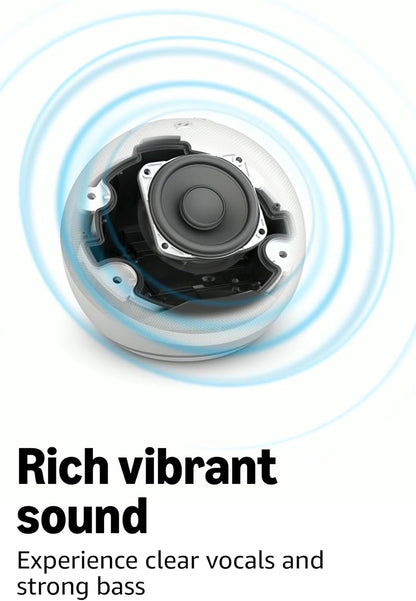 Echo Dot (newest model) - Vibrant sounding speaker, Designed for Alexa+, Great for bedrooms, dining rooms and offices, Charcoal