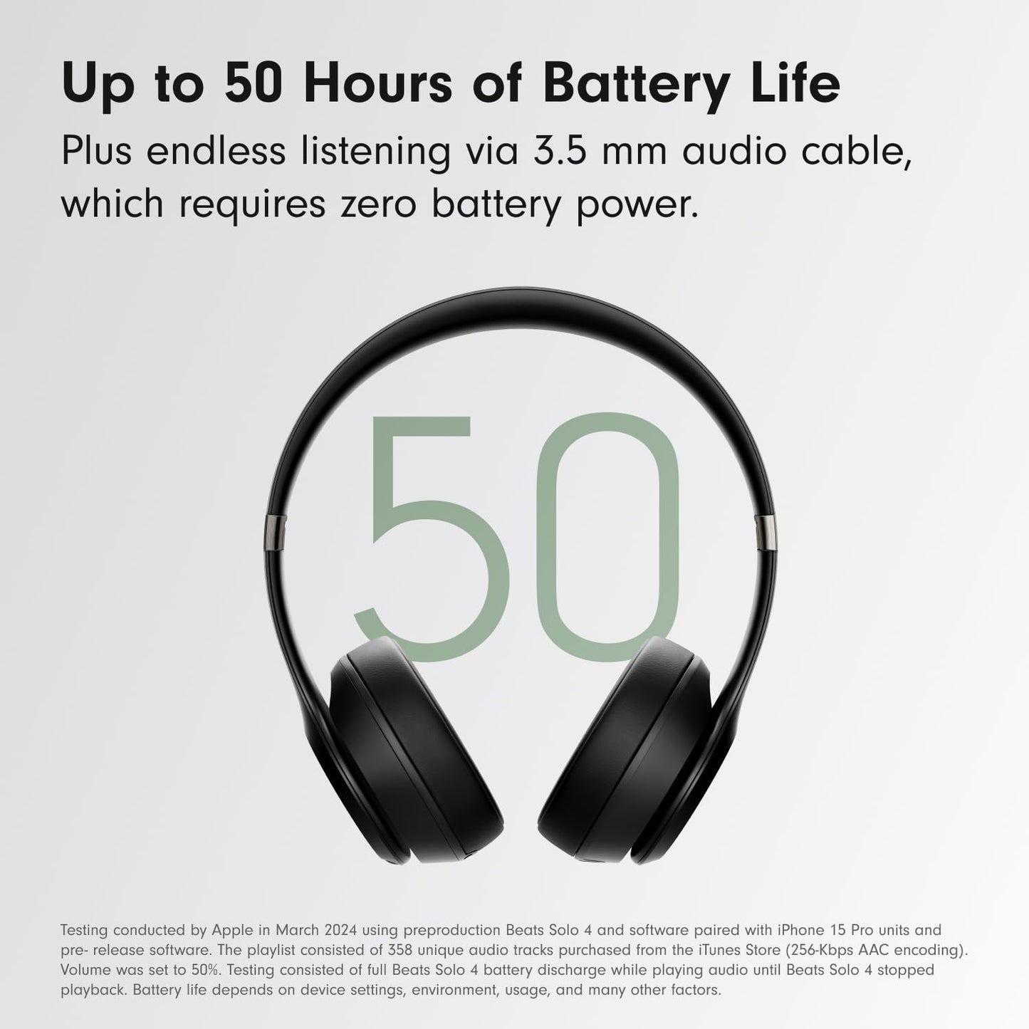 Beats Solo 4 - Apple & Android Compatible - Matte Black
