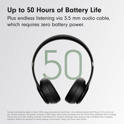 Beats Solo 4 - Apple & Android Compatible - Matte Black