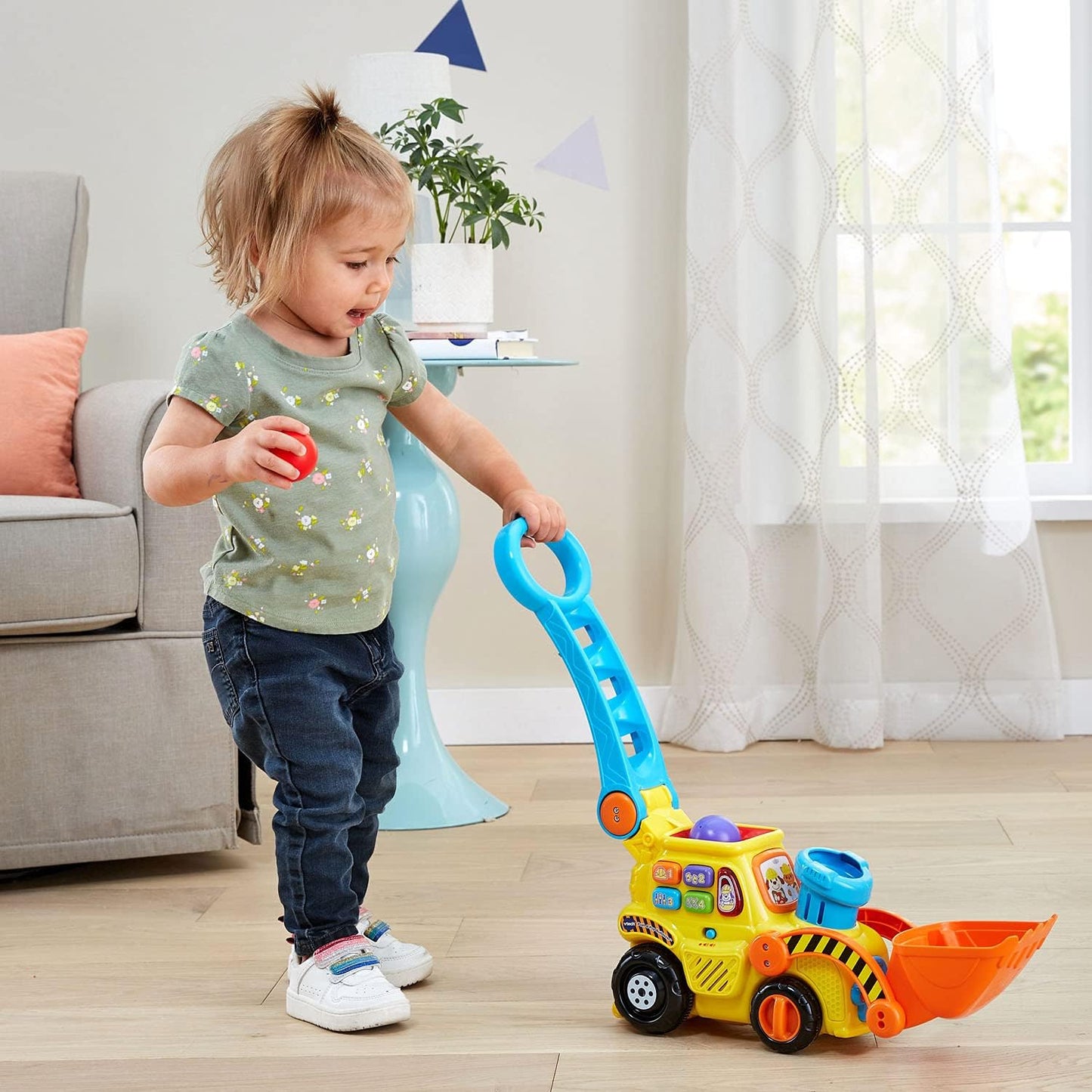 VTech Pop-a-Balls Push and Pop Bulldozer