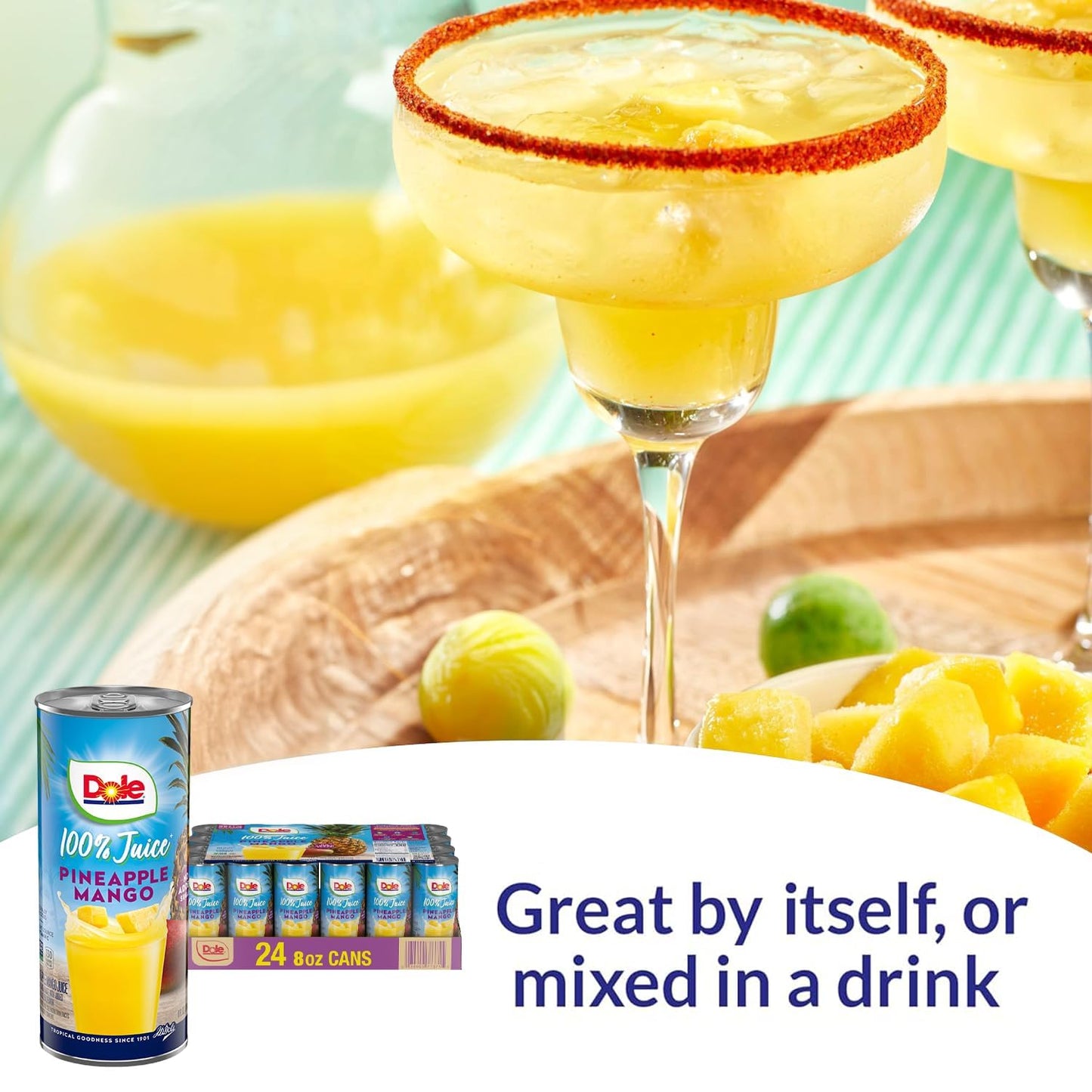 Dole Juice,  100% Fruit Juice 8.0 Fl Oz (Pack of 24)