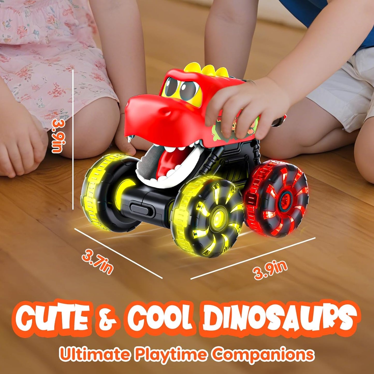 Monster Truck Toys Dinosaur Cars for Toddlers 1-3