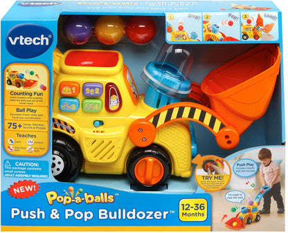 VTech Pop-a-Balls Push and Pop Bulldozer