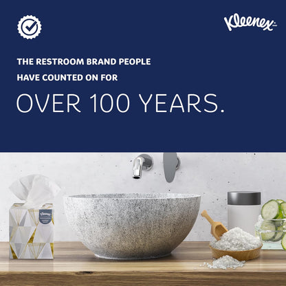 Kleenex Professional Facial Tissue, Bulk (21400), 2-Ply, White, Flat Boxed Format, Designed for Business (100 Tissues/Box, 36 Boxes, 3,600 Sheets/Case)