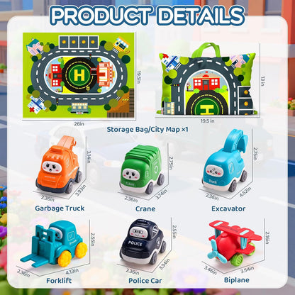 Big Cartoon Truck Car Toys for 1 Year Old Boy