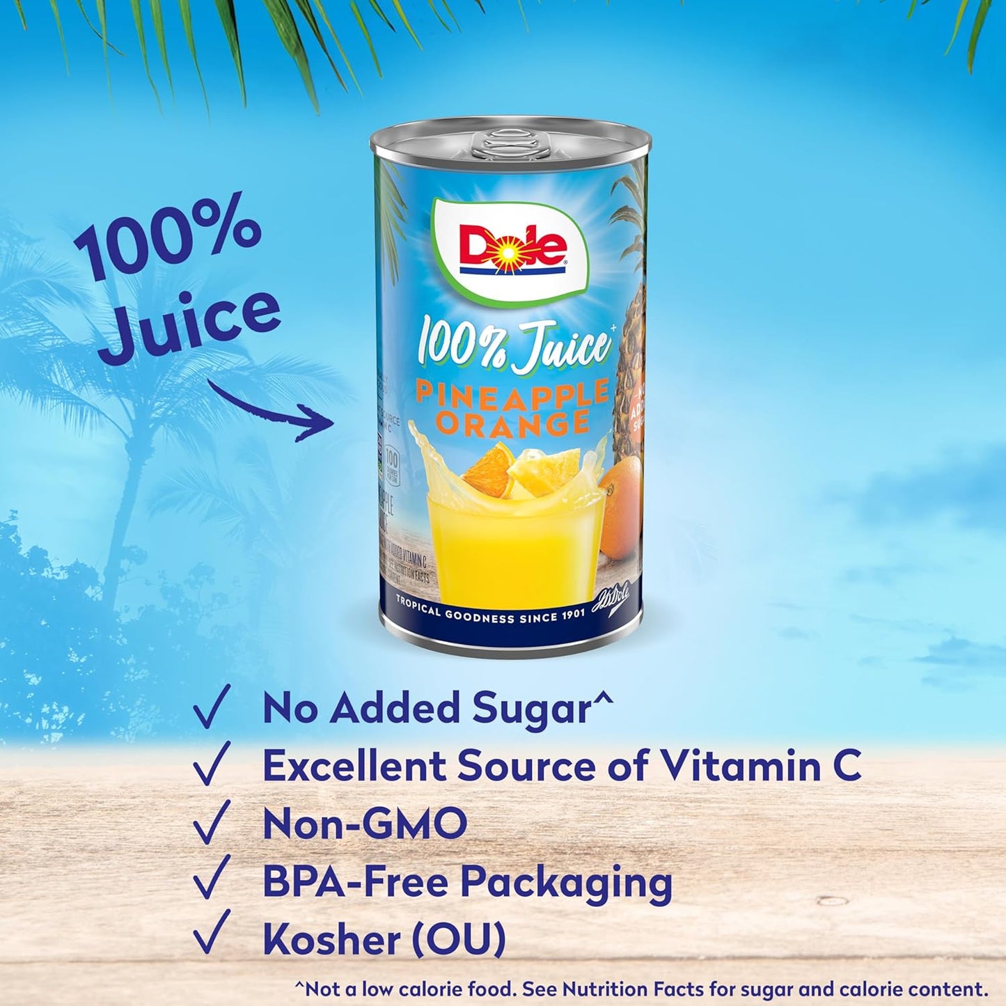 Dole Pineapple Orange Juice,6 Fl Oz (Pack of 6), 48 Total Cans