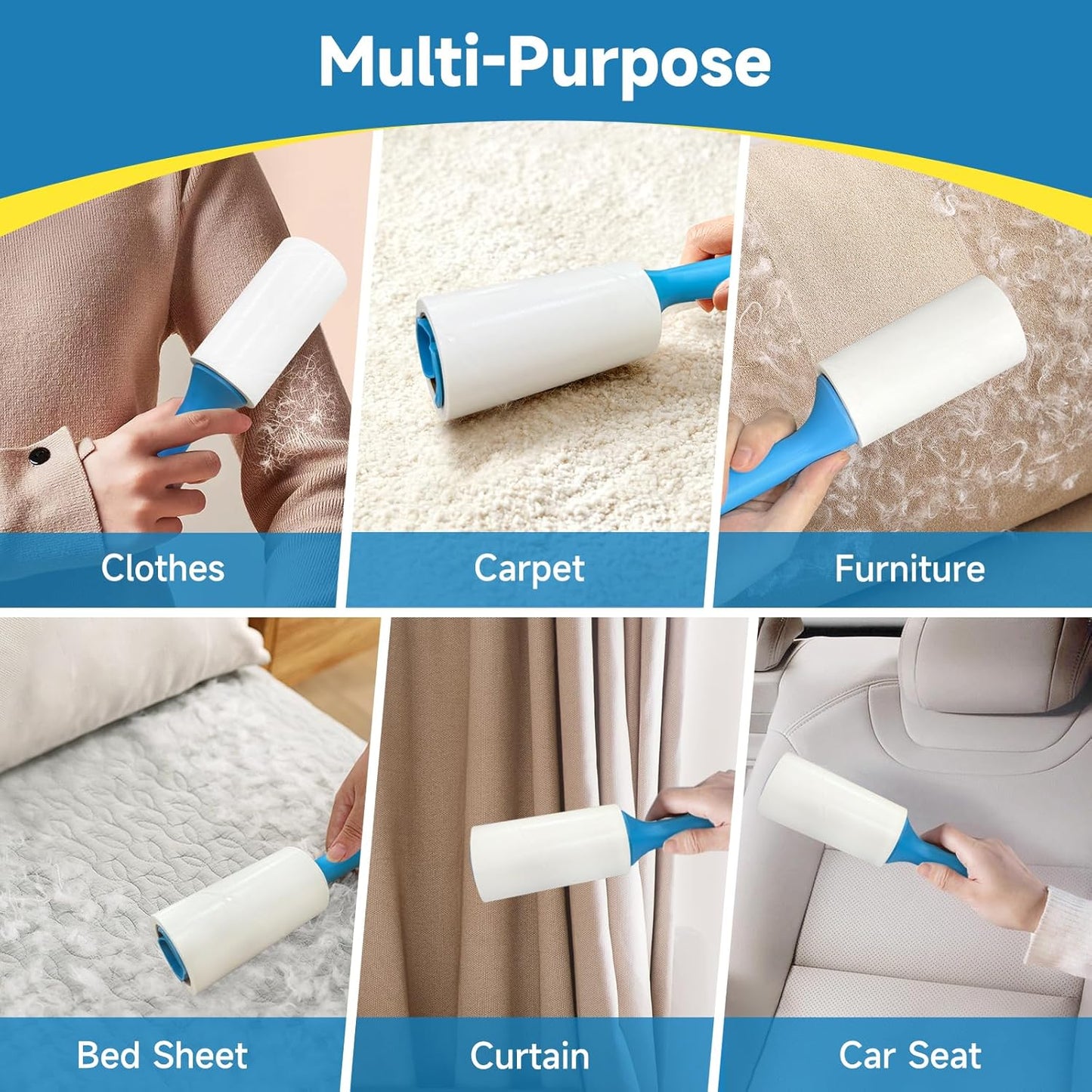 Swihauk 600 Sheets Extra Sticky Lint Rollers for Pet Hair