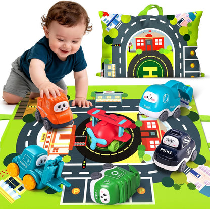 Big Cartoon Truck Car Toys for 1 Year Old Boy