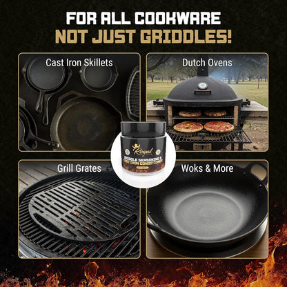 Royal Kitchen Cast Iron & Carbon Steel Seasoning Conditioner 2-IN-1