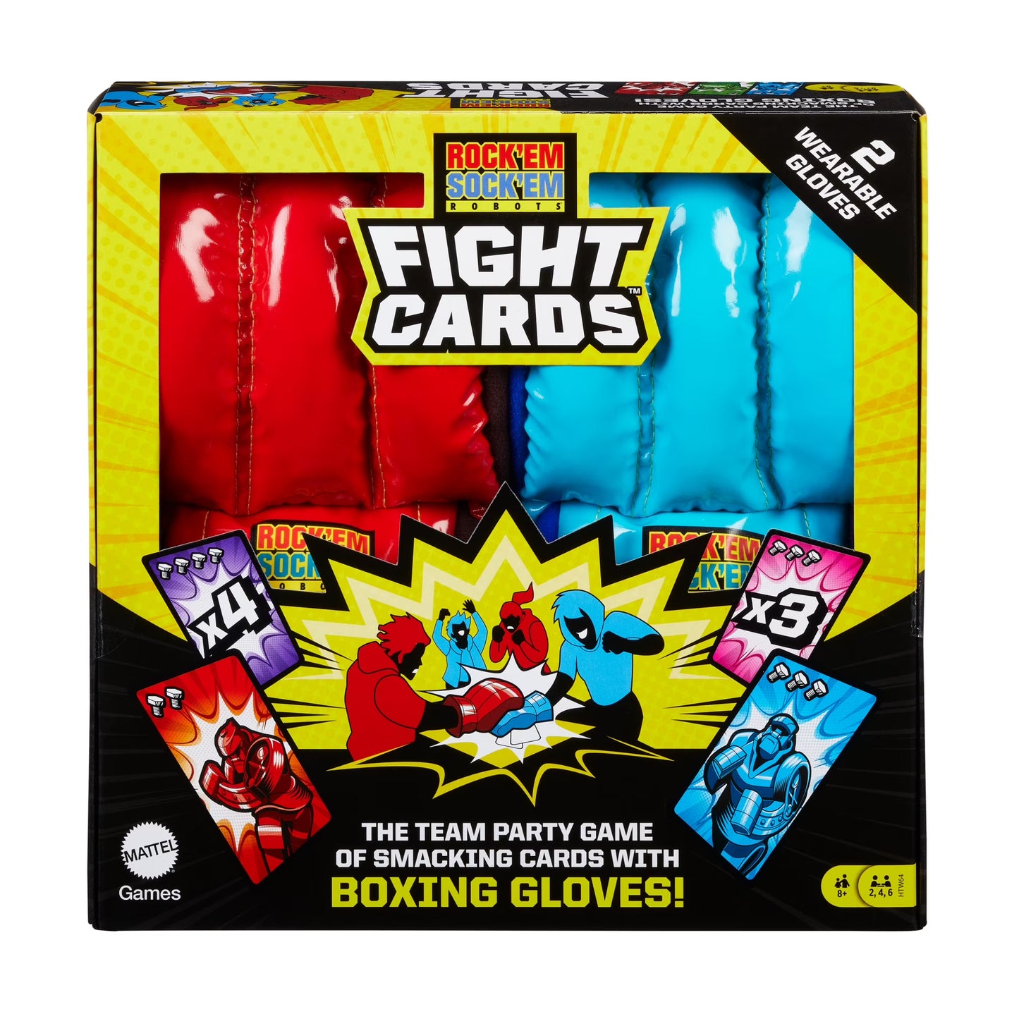Mattel Games Rock ‘Em Sock ‘Em Robots Fight Cards Card Game