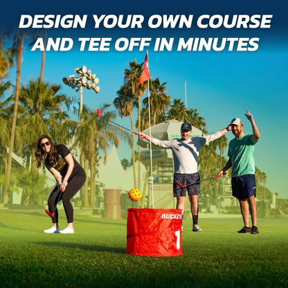 BUCKETGOLF 9 Hole Bundle with Clubs